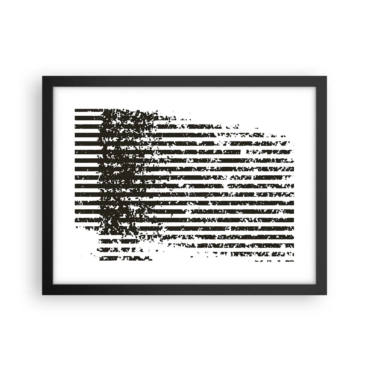 Plakat w czarnej ramie - Rytm i szum - 40x30 cm