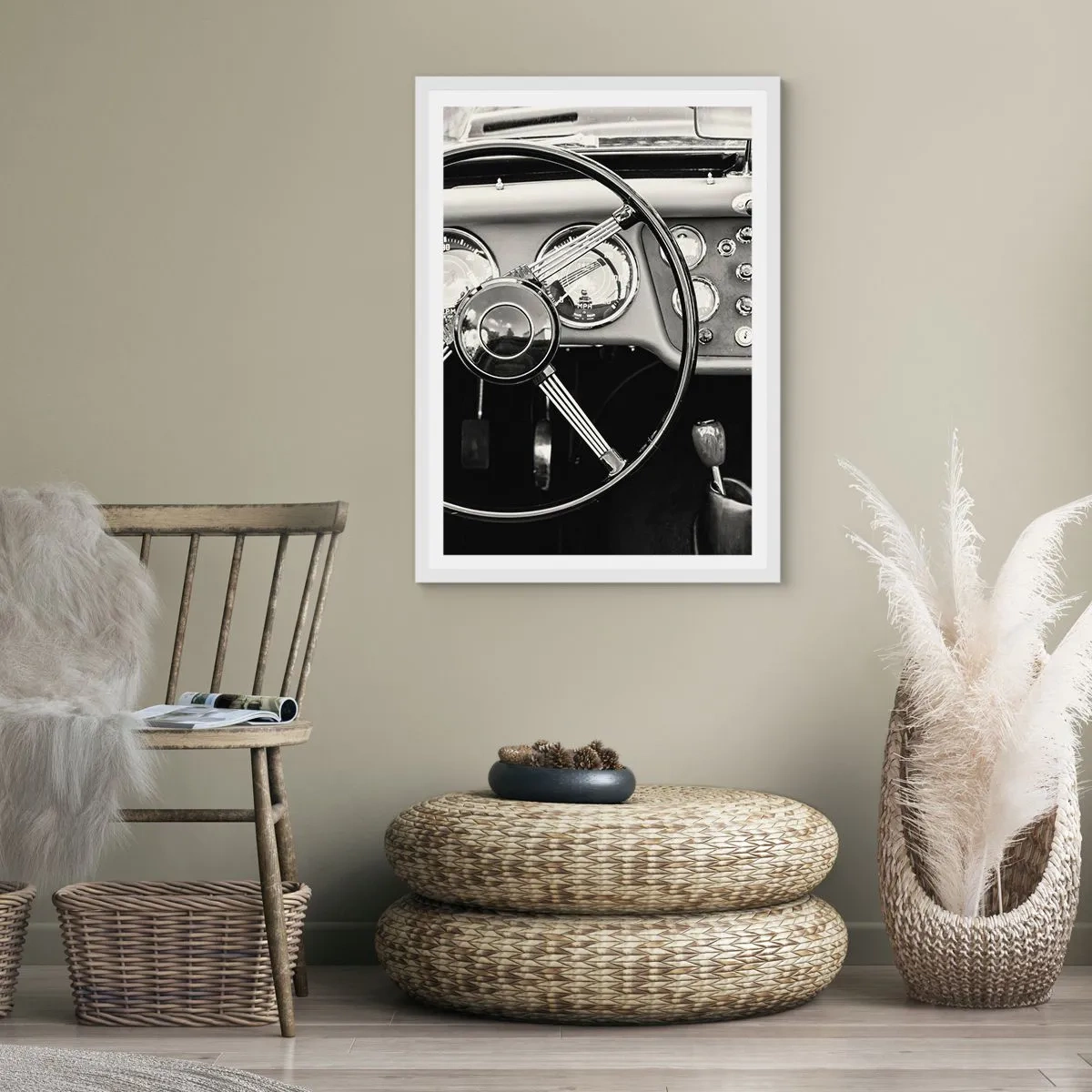 Plakat w białej ramie - Marzenie kolekcjonera - 70x100 cm