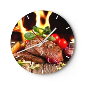 Zegar ścienny - Wyczarowane żarem - 40x40 cm