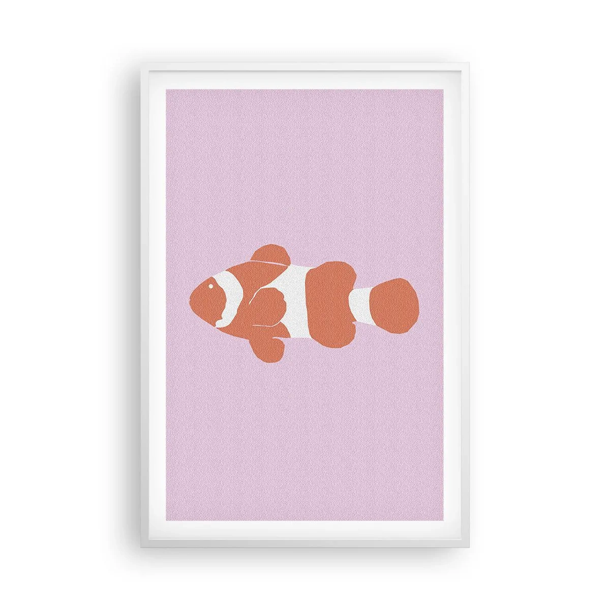 Plakat w białej ramie - W koralu jej do twarzy i do ogona - 61x91 cm