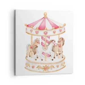 Obraz na płótnie - Słodki świat dzieciństwa - 50x50 cm