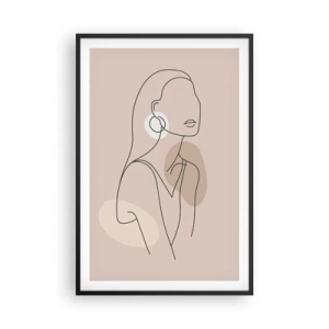 Plakat w czarnej ramie - Ikona dziewczęcości - 61x91 cm