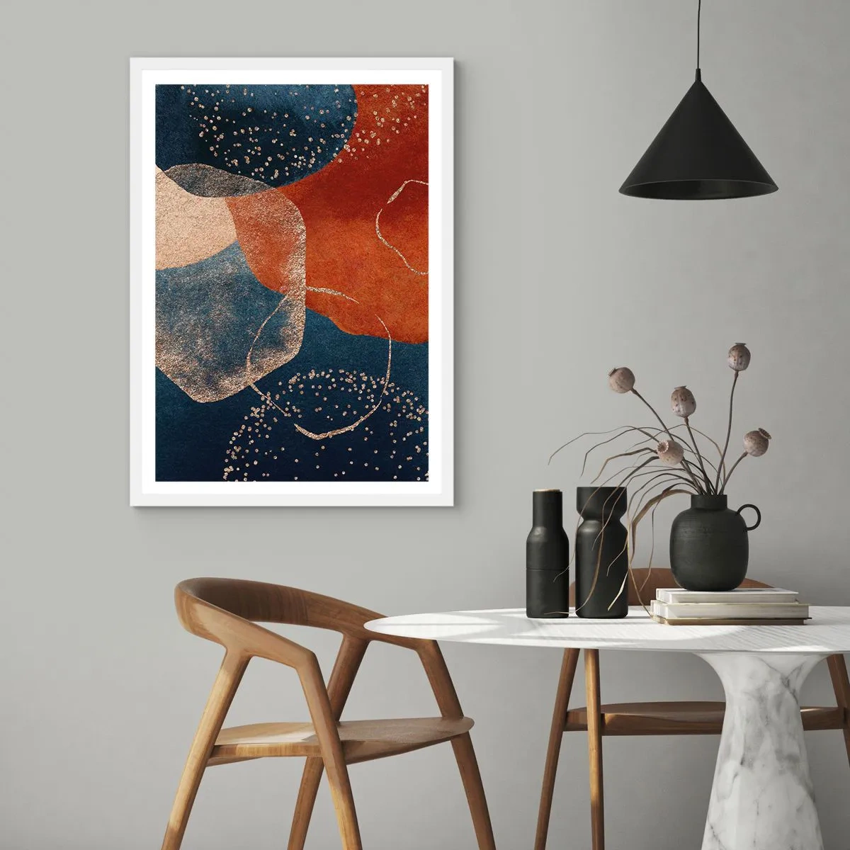 Plakat w białej ramie - Lekkość bytu - 50x70 cm