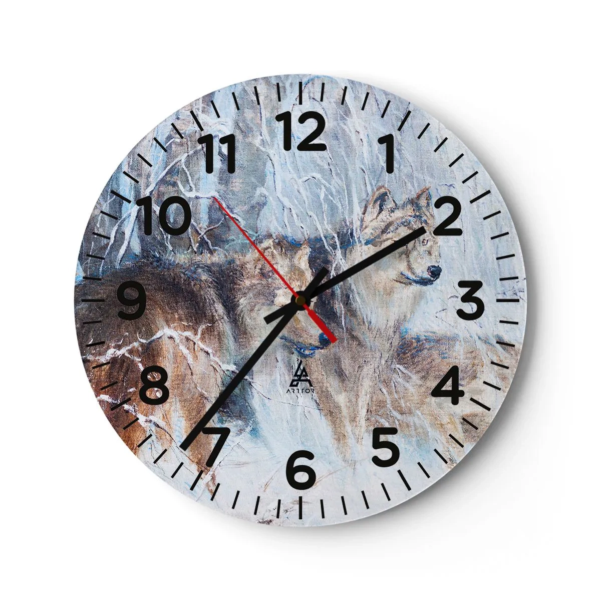 Zegar ścienny - Uwaga! Nadchodzi… - 30x30 cm