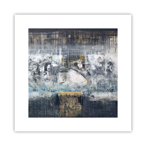 Plakat - Jak po lodzie, jak po grudzie - 30x30 cm