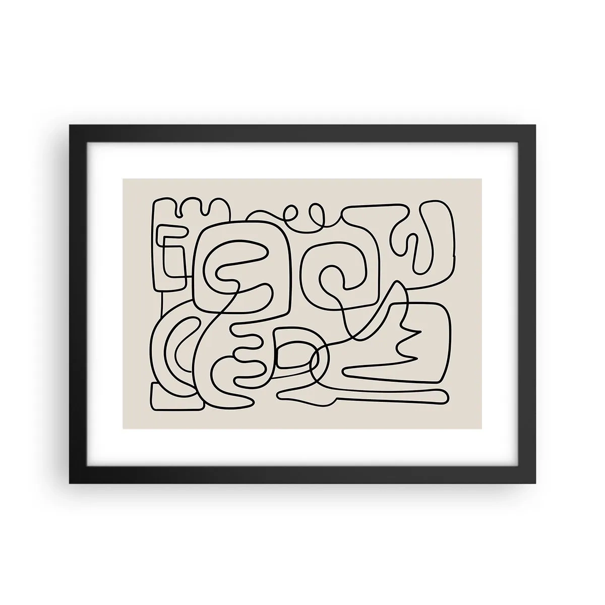 Plakat w czarnej ramie - Po śladzie - 40x30 cm