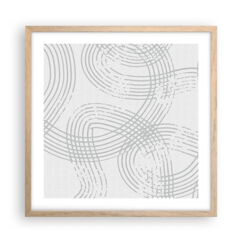 Plakat w ramie jasny dąb - Nie ma prostej drogi - 50x50 cm