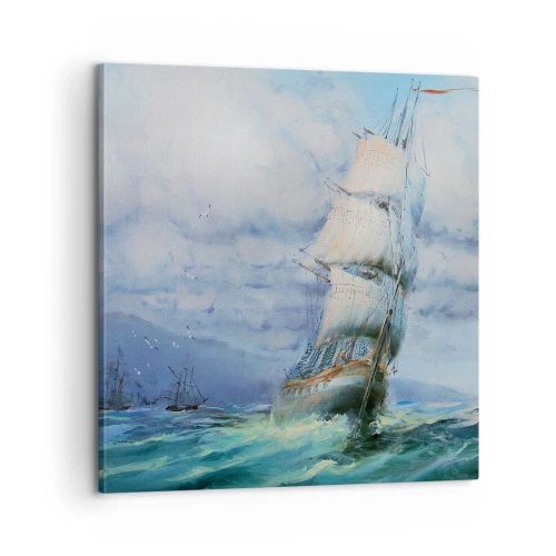 Obraz na płótnie - Pomyślnych wiatrów - 60x60 cm