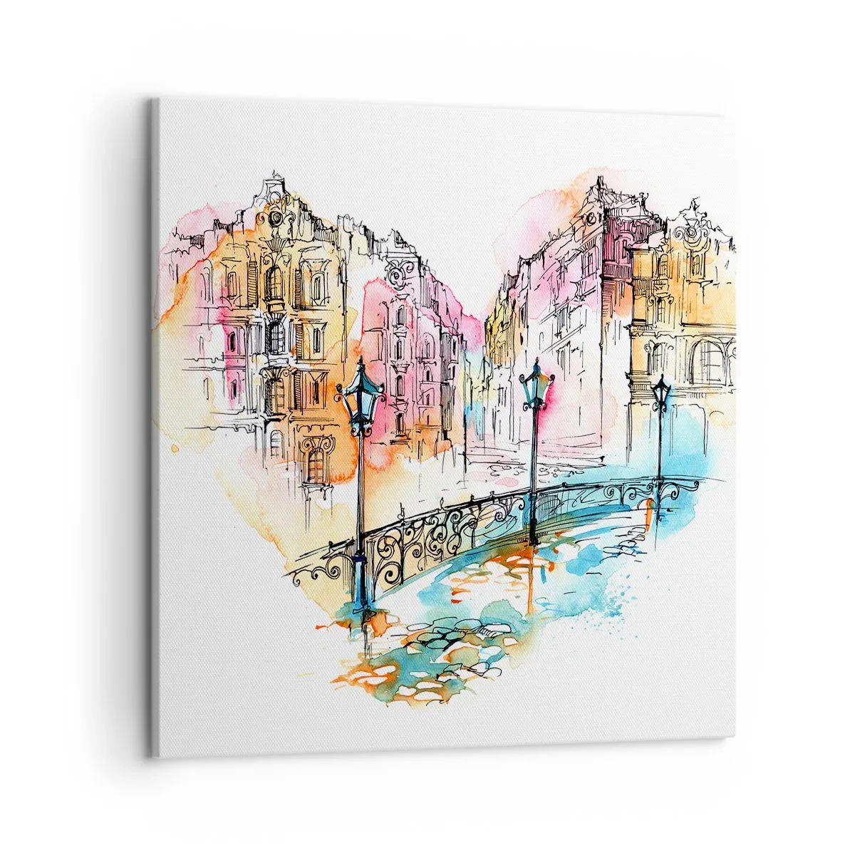 Obraz na płótnie - Serce miasta - 50x50 cm