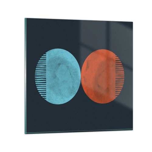 Obraz na szkle - Tylko geometria? - 30x30 cm