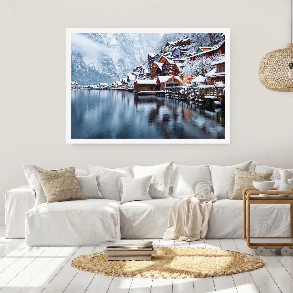 Plakat - W zimowej dekoracji - 91x61 cm