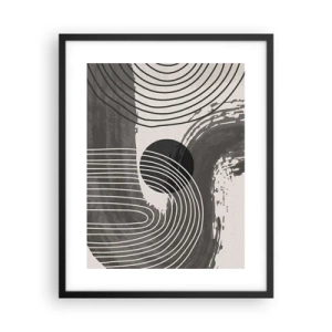 Plakat w czarnej ramie - Owal zwycięża - 40x50 cm