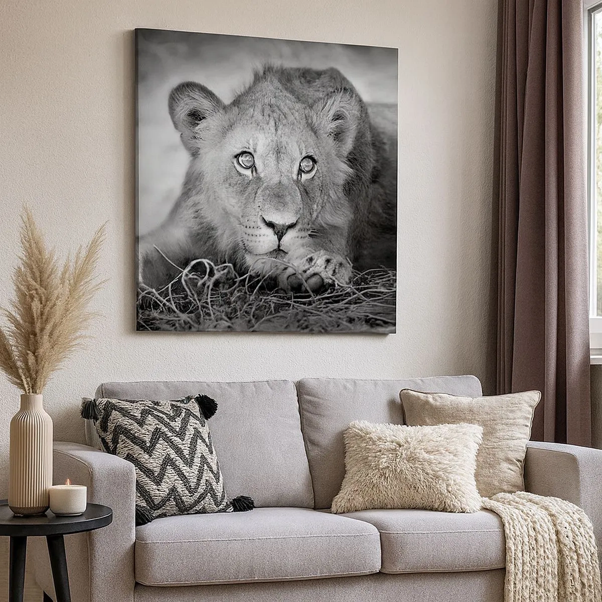 Obraz na płótnie - Królewskie szczenię - 30x30 cm