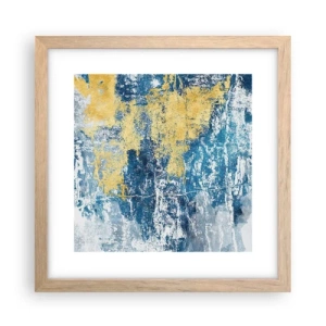 Plakat w ramie jasny dąb - Abstrakcja pełna pogody - 30x30 cm