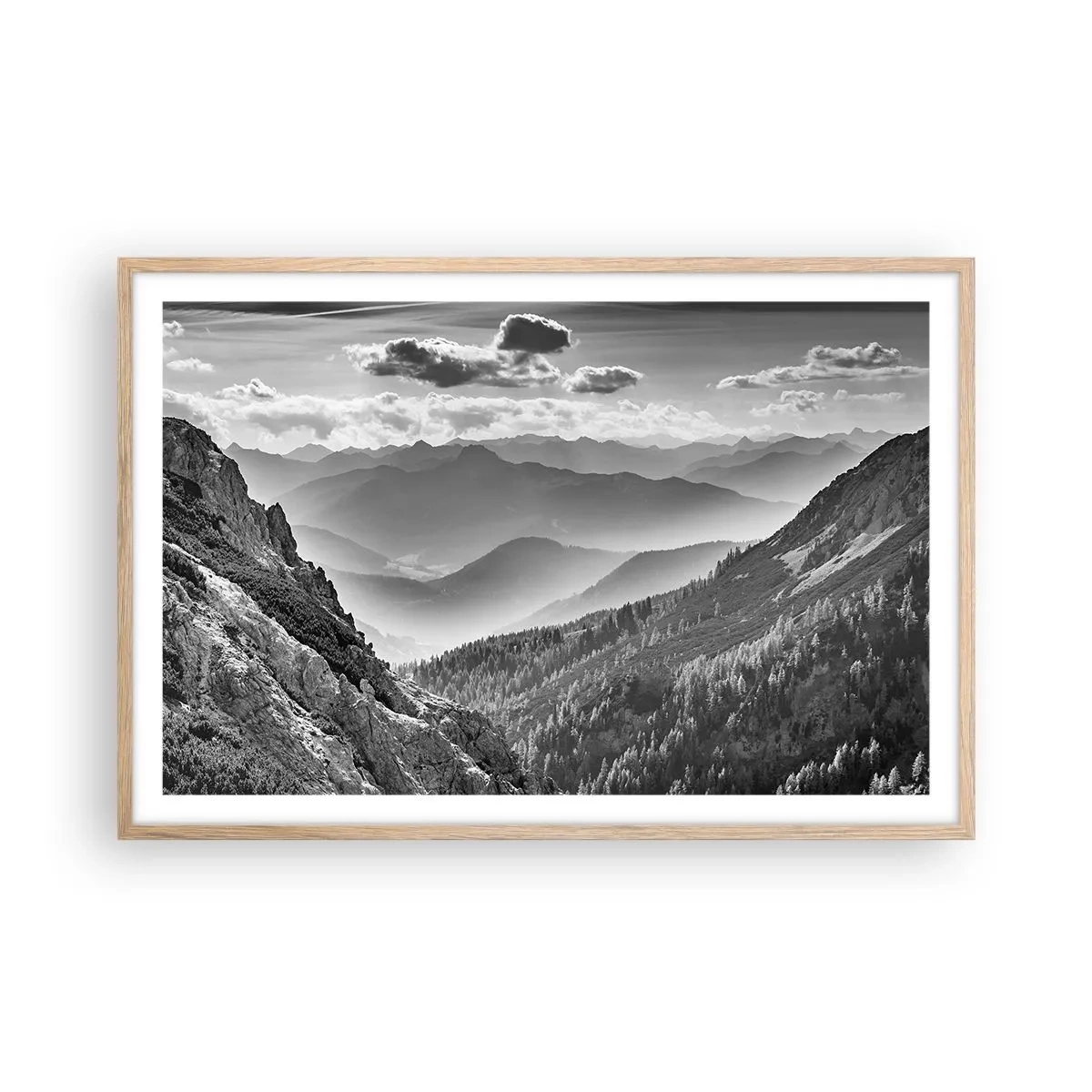 Plakat w ramie jasny dąb - Aż po horyzont - 91x61 cm