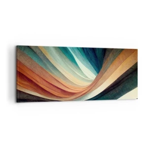 Obraz na płótnie - Utkane z barw - 100x40 cm