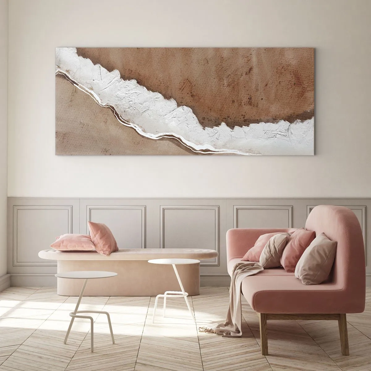 Obraz na szkle - W kolorach ziemi - 100x40 cm