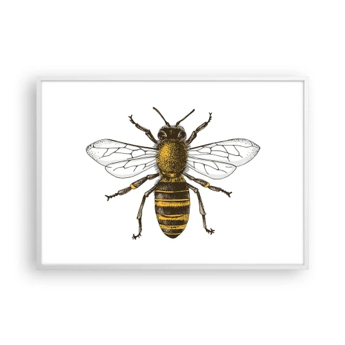 Plakat w białej ramie - Piękna i dobra - 100x70 cm