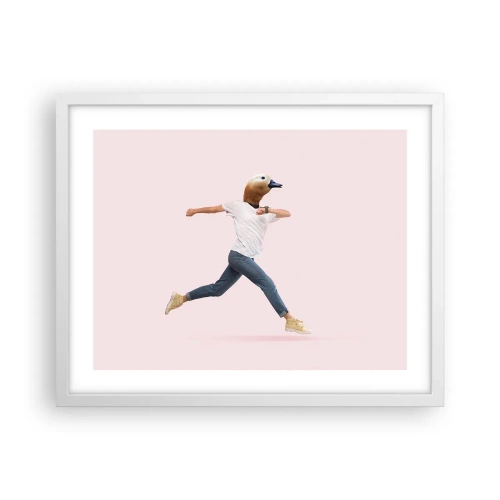 Plakat w białej ramie - Szczypta absurdu - 50x40 cm