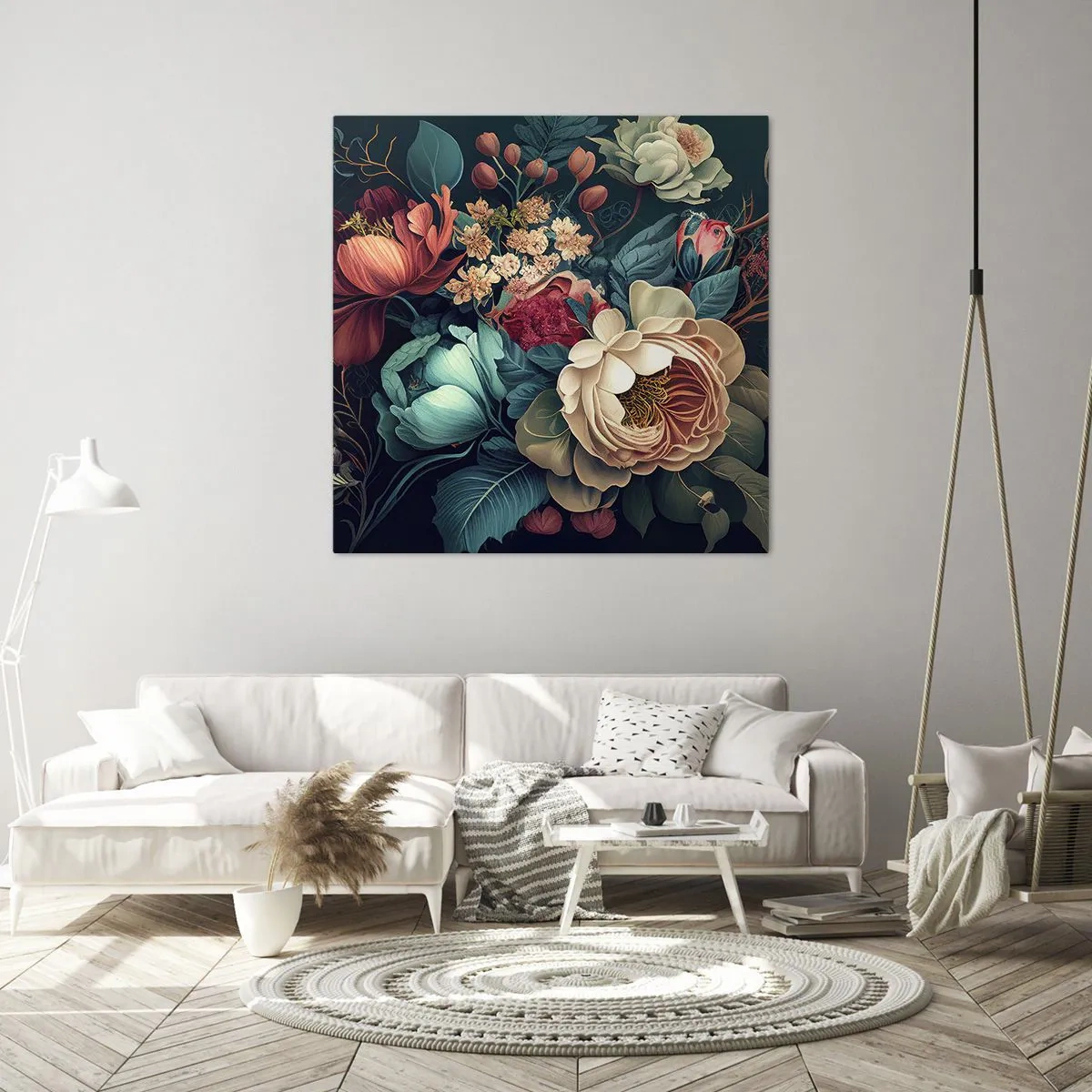 Obraz na płótnie - XIX-wieczny czar - 60x60 cm