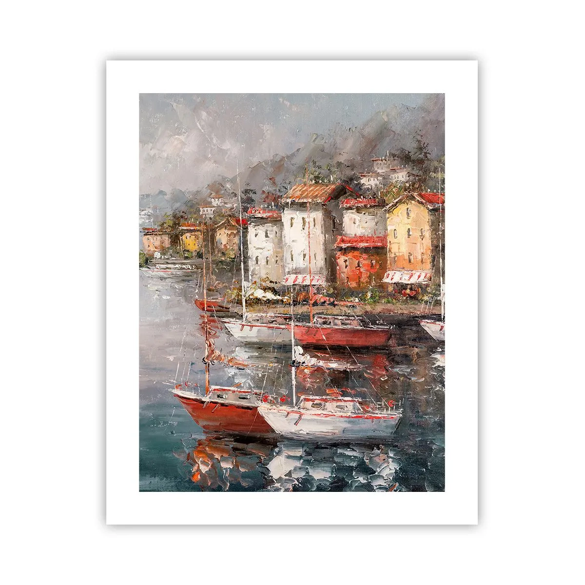 Plakat - Romantyczna przystań - 40x50 cm