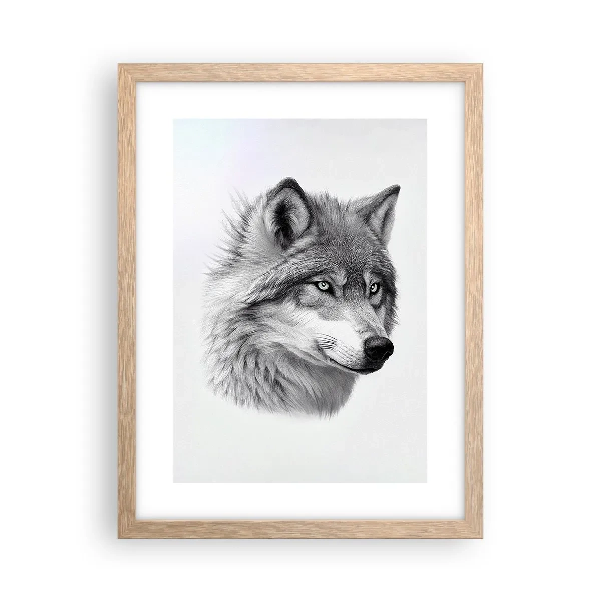 Plakat w ramie jasny dąb - Alfa – bez wątpienia - 30x40 cm