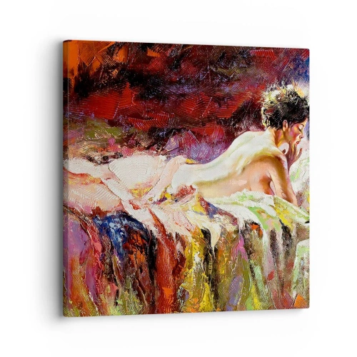 Obraz na płótnie - Zamyślona Wenus - 30x30 cm