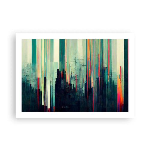 Plakat - Futurystyczne miasto - 70x50 cm