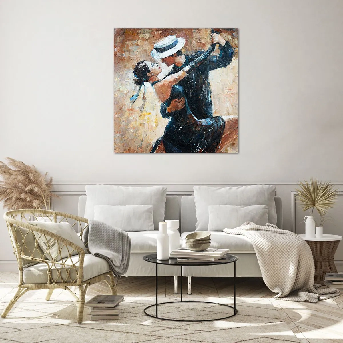 Obraz na szkle - A la Rudolf Valentino - 70x70 cm