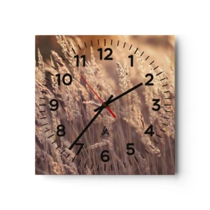 Zegar ścienny - Gotowe na powitanie jesieni - 30x30 cm