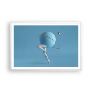 Plakat w białej ramie - A planety szaleją - 91x61 cm