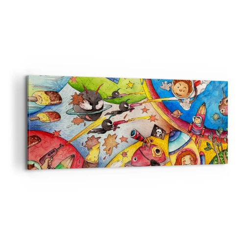 Obraz na płótnie - Wielka kosmiczna przygoda - 100x40 cm