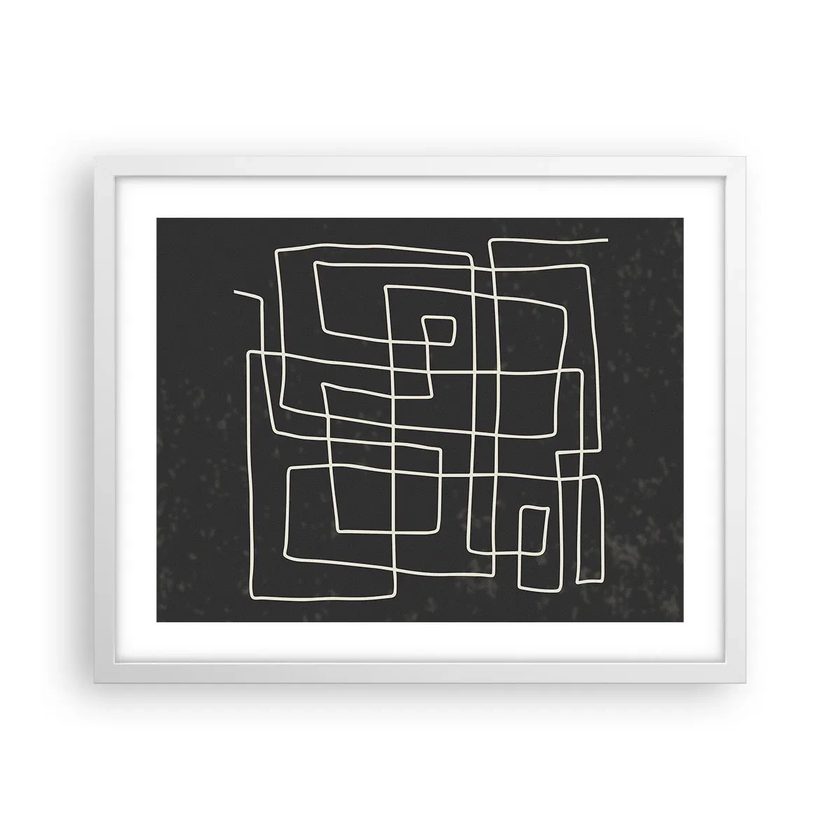 Plakat w białej ramie - Nie taki prosty - 50x40 cm