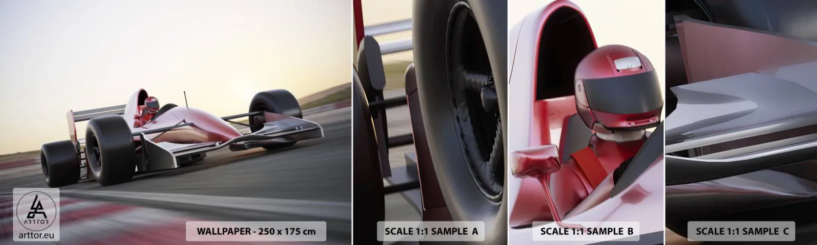 Fototapeta Próbka Standard Eco - Zawsze zwycięzca - Motoryzacja, Samochód Wyścigowy, Sport - 100x30 cm