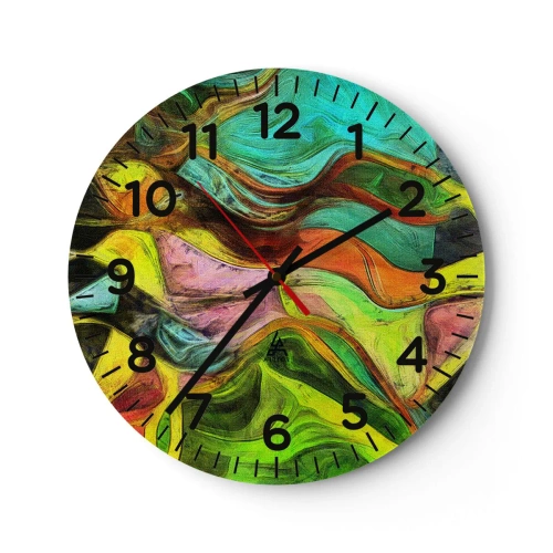 Zegar ścienny - Ruch to życie - 30x30 cm