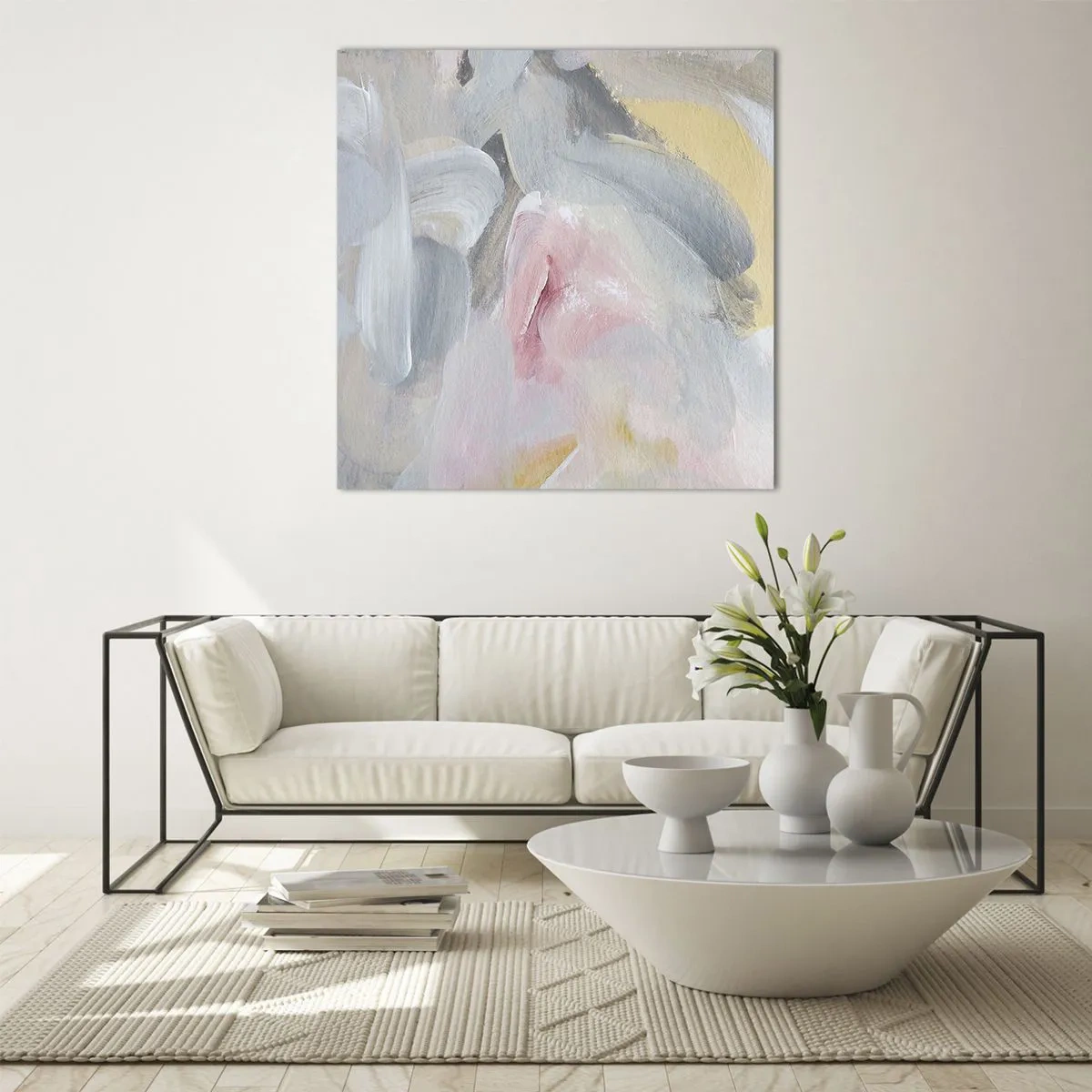 Obraz na szkle - W pastelowym świecie - 70x70 cm
