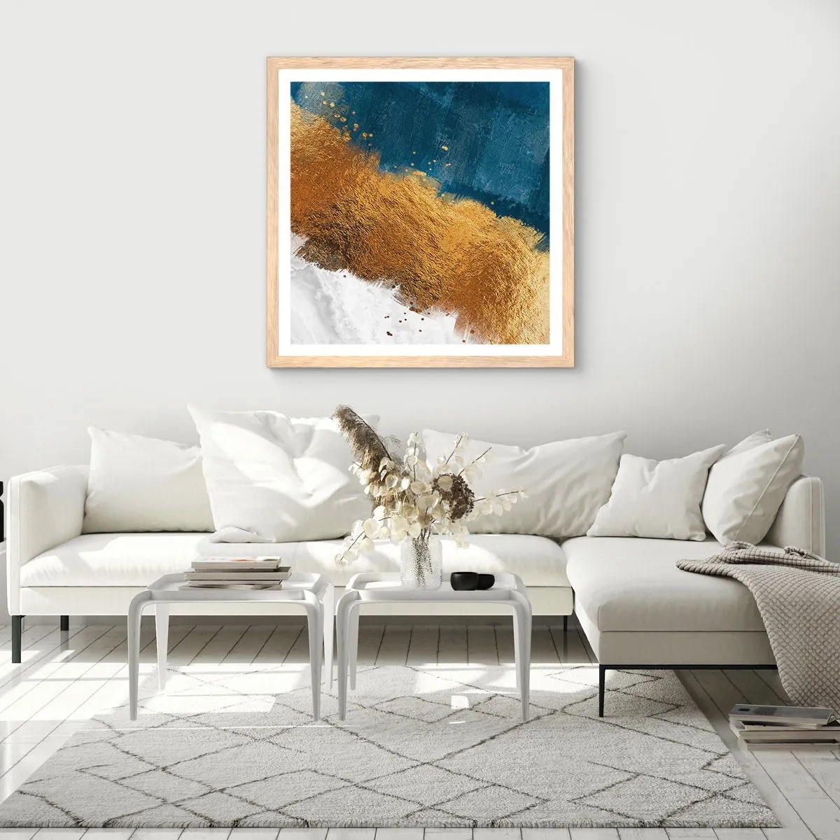 Plakat w ramie jasny dąb - Barwy lata - 30x30 cm