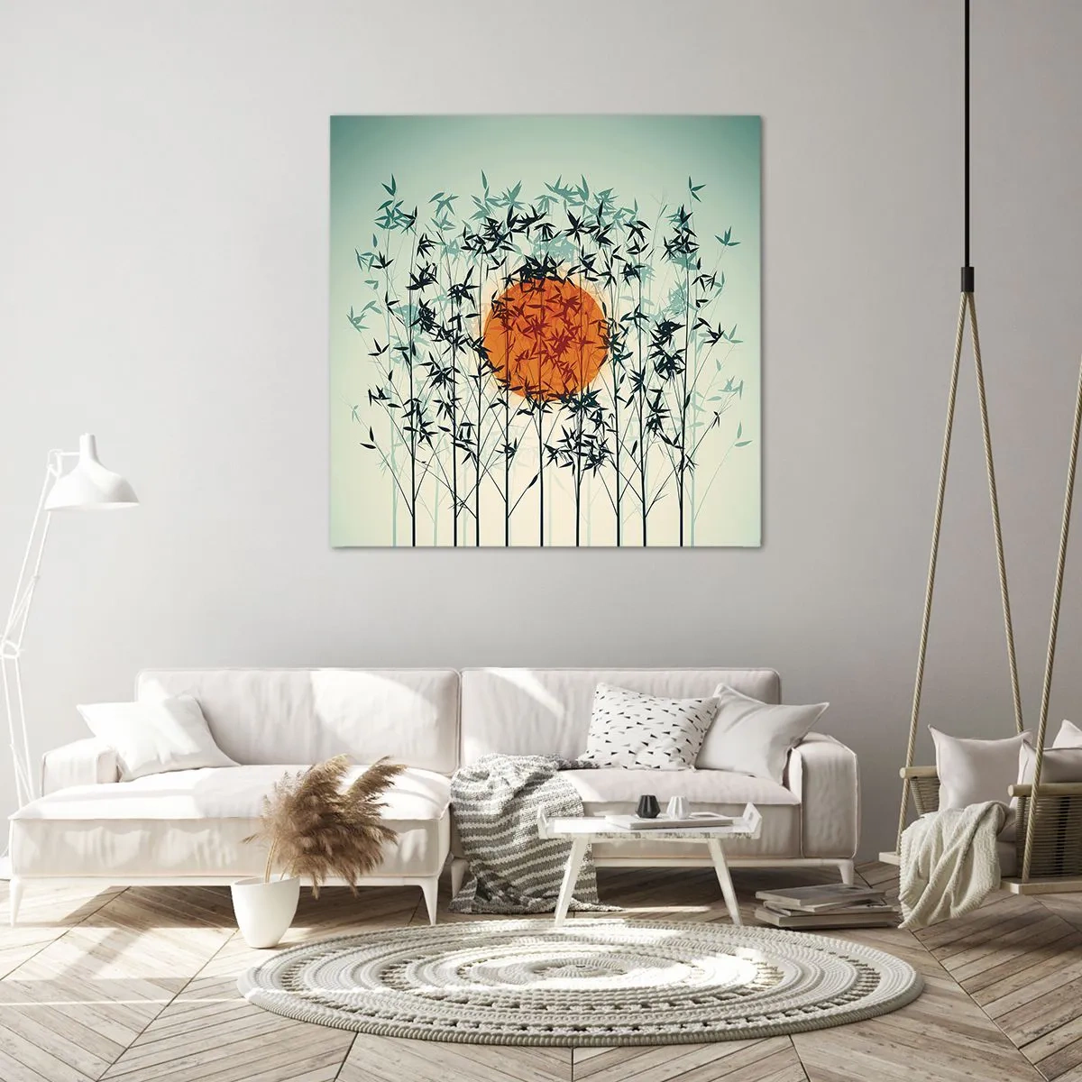 Obraz na płótnie - Japońskie słońce - 70x70 cm