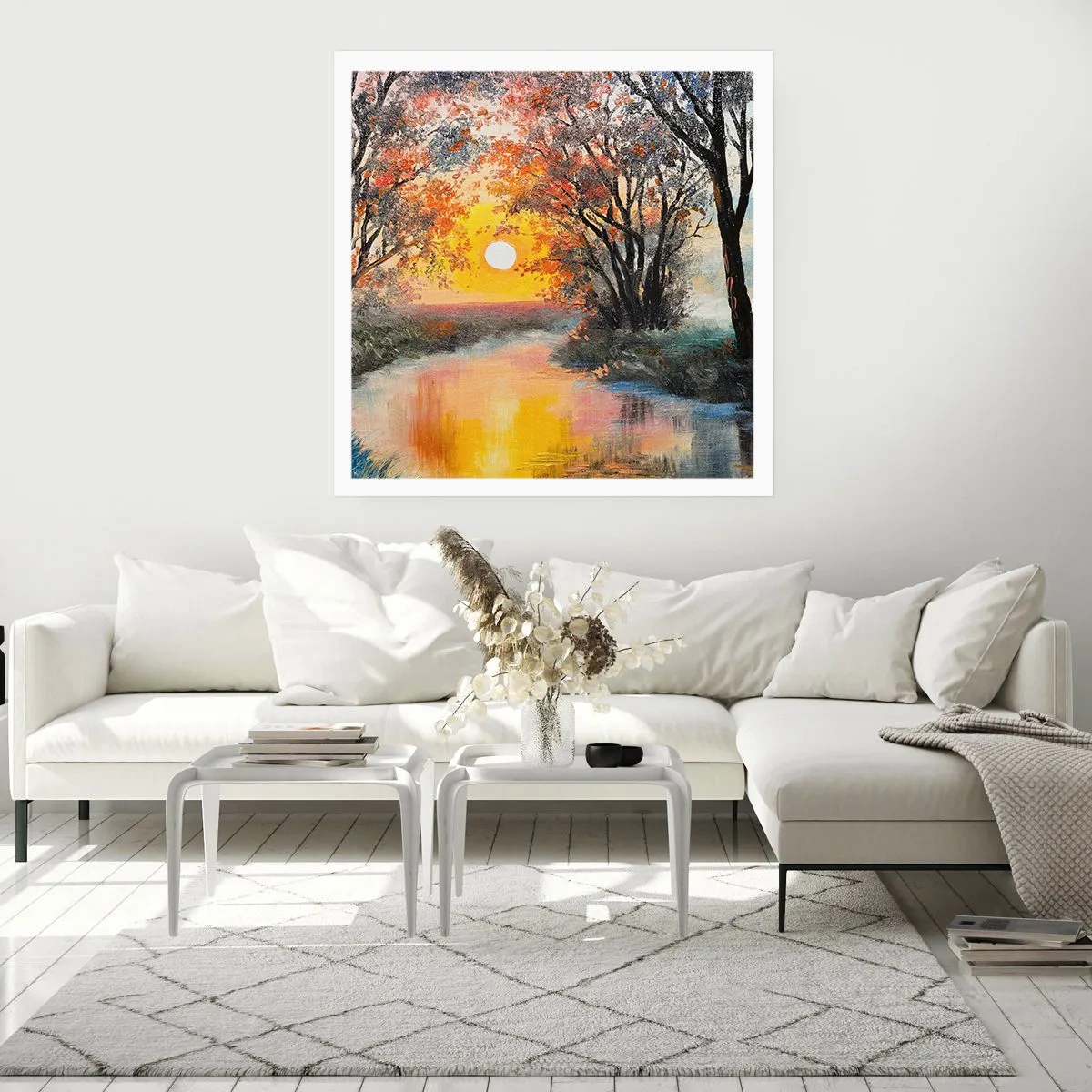 Plakat - Jesienne klimaty - 40x40 cm