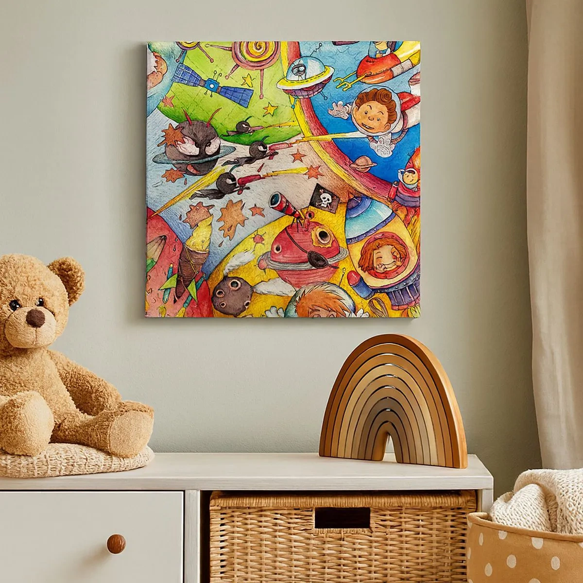 Obraz na płótnie - Wielka kosmiczna przygoda - 30x30 cm