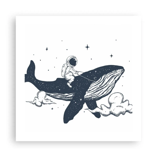 Plakat - Kosmiczna przygoda - 50x50 cm