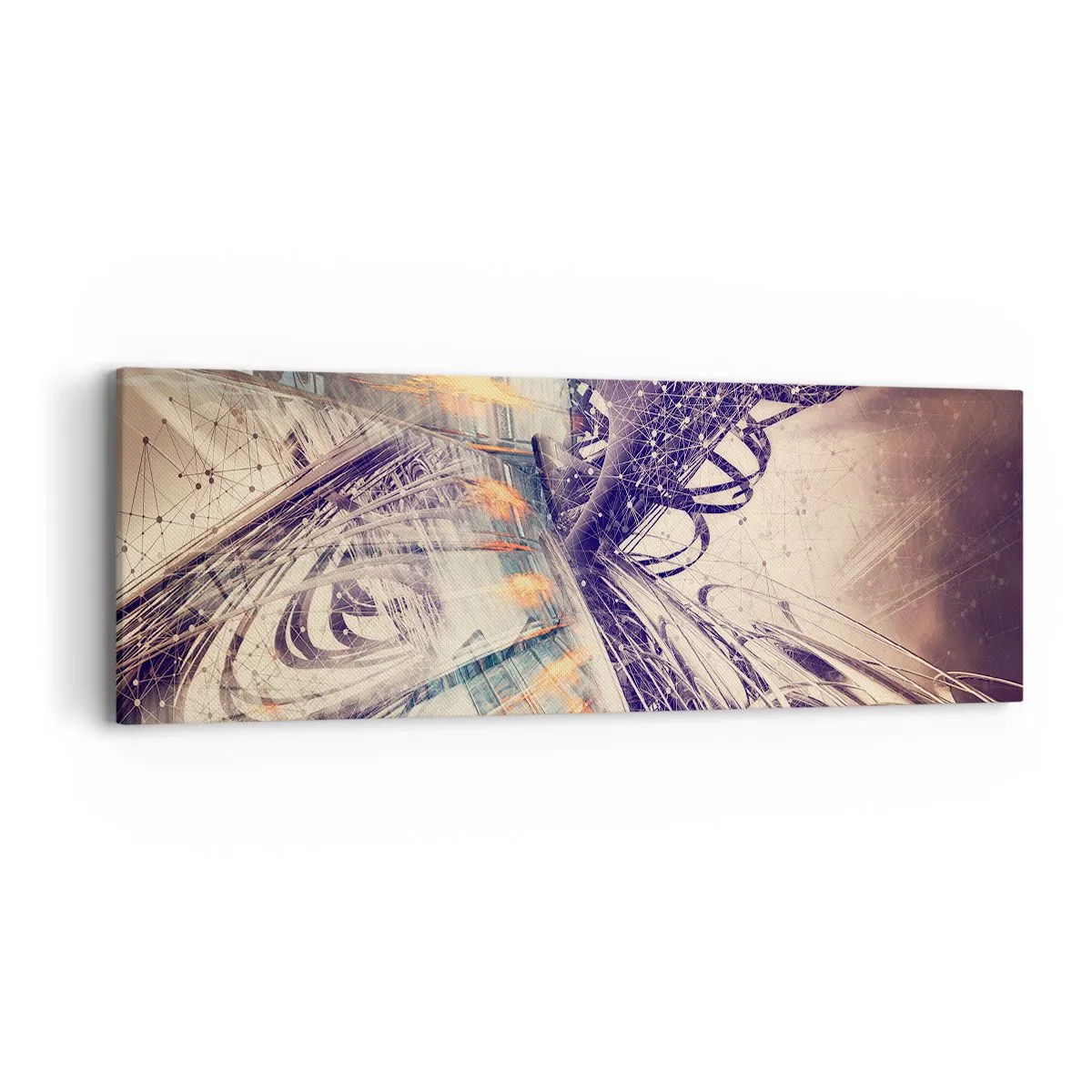 Obraz na płótnie - W wielkim pędzie - 90x30 cm