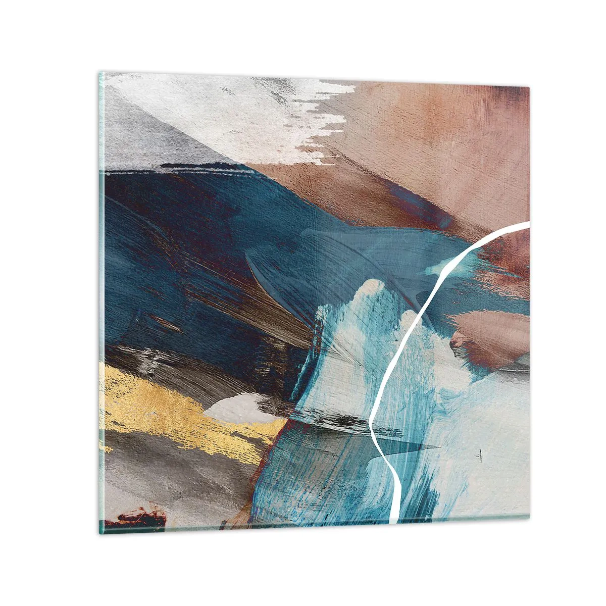 Obraz na szkle - Z rozmachem i energicznie - 60x60 cm