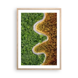 Plakat w ramie jasny dąb - Granice i przełomy - 50x70 cm