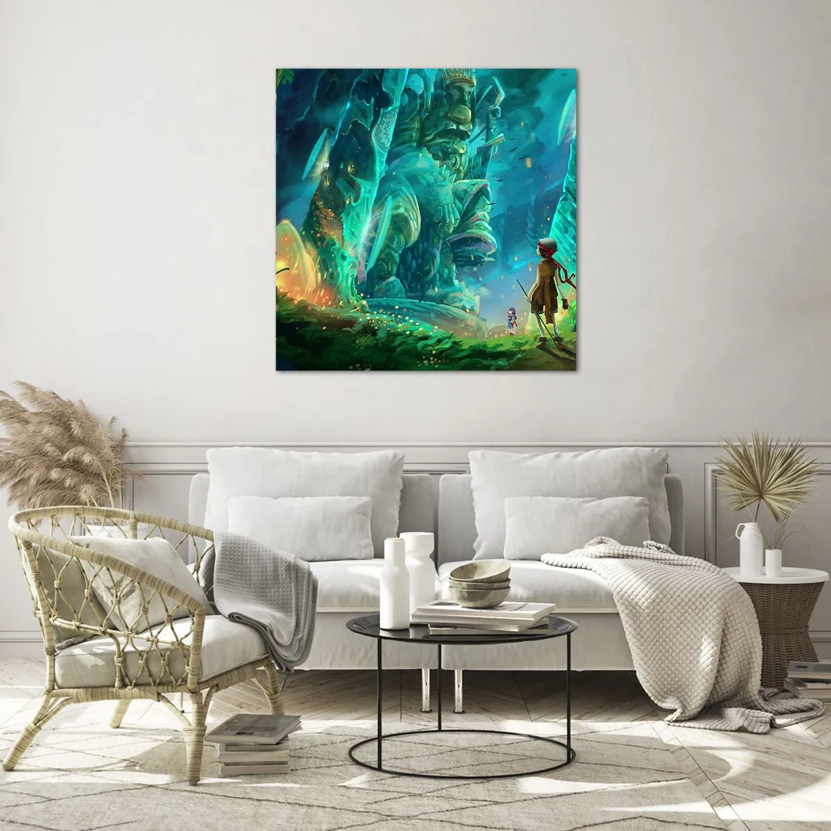 Obraz na szkle - Z wielkiej Księgi Baśni - 70x70 cm