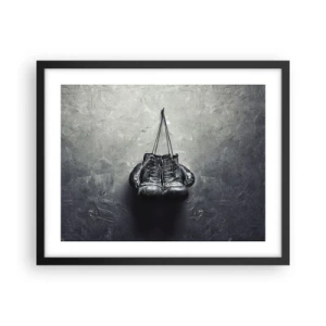 Plakat w czarnej ramie - Czas walki i czas pokoju - 50x40 cm