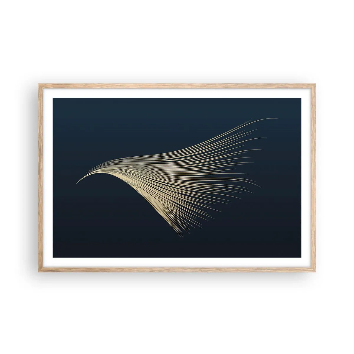 Plakat w ramie jasny dąb - Jak anioła włos - 91x61 cm