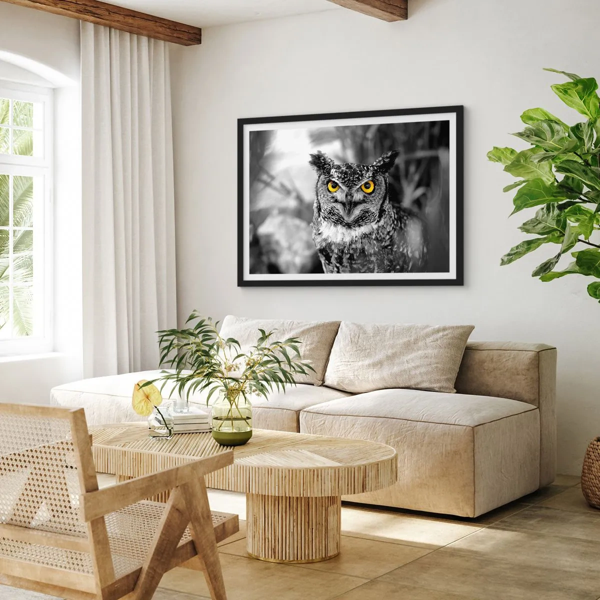Plakat w czarnej ramie - Nic się nie ukryje - 91x61 cm