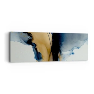Obraz na płótnie - Za zasłoną - 90x30 cm