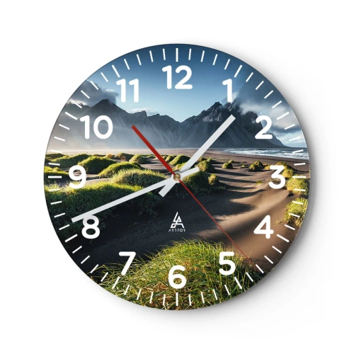 Zegar ścienny - Harmonia żywiołów - 40x40 cm